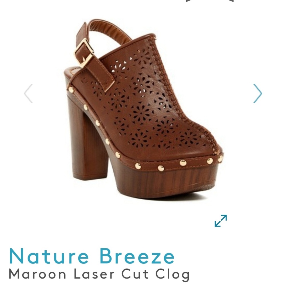 Maroon Laser Cut Clog